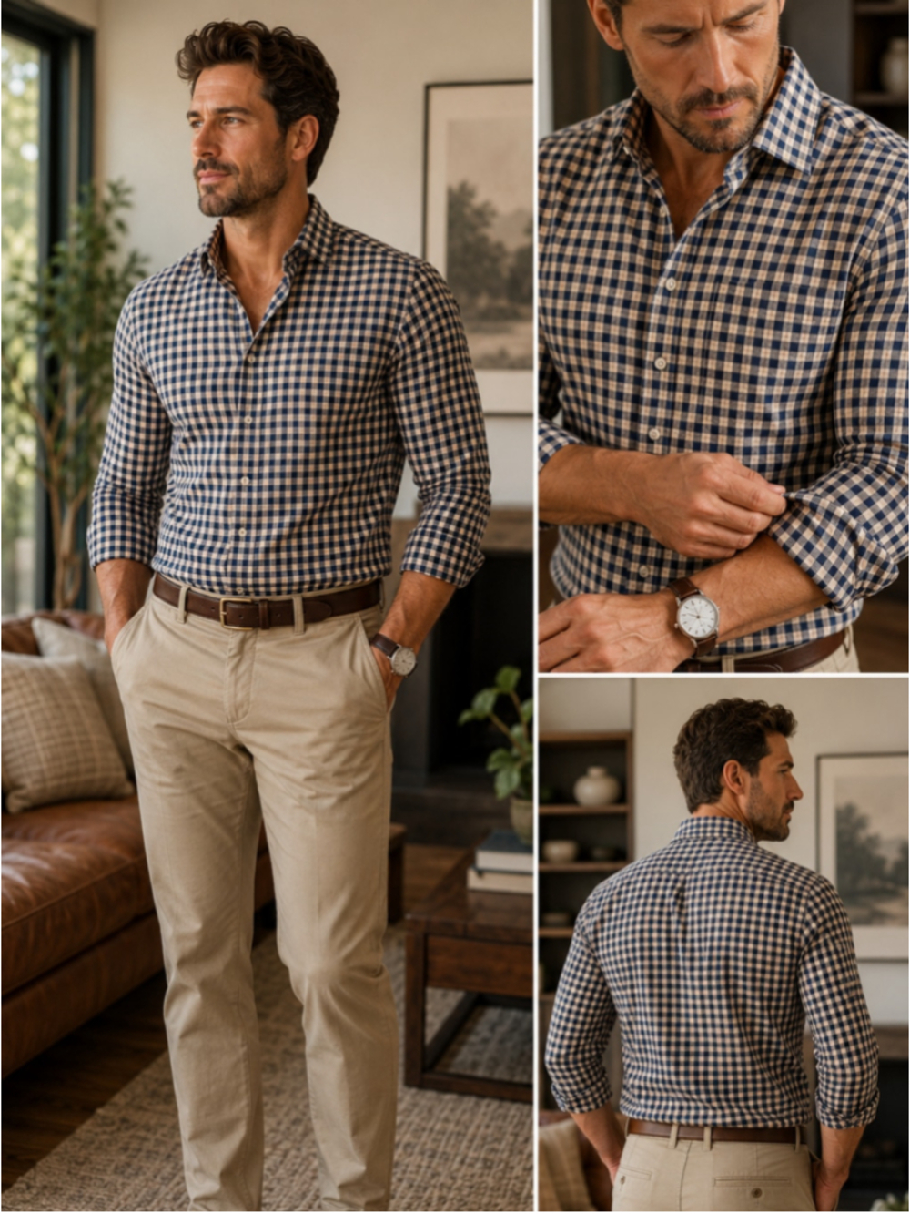 Rodd & Gunn Mens S Sports Fit Italian Fabric 100% Cotton Check Button Down Shirt